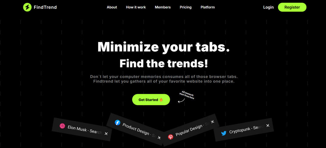 FIND TREND project screenshot