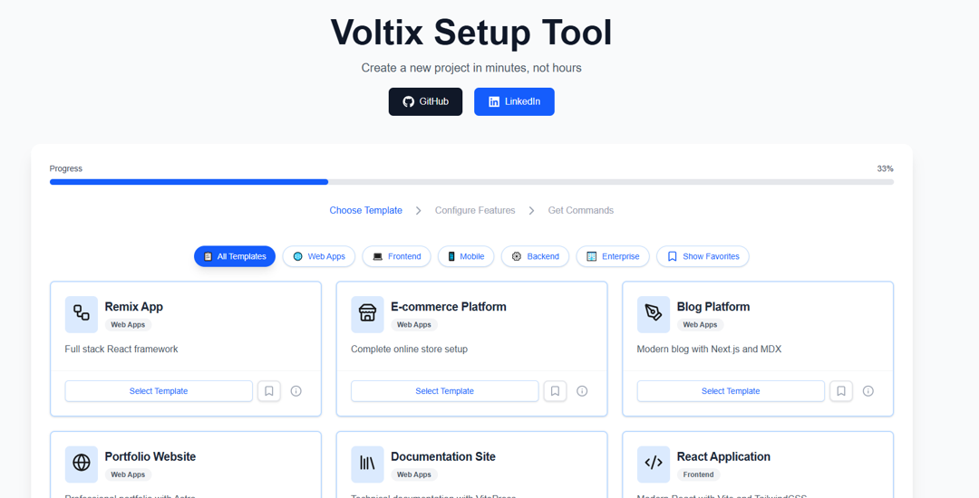 Voltix Setup Tool project screenshot
